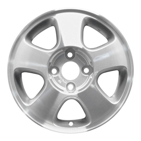 1994 honda del wheel 14 machined silver aluminum 4 lug w63736ms 2