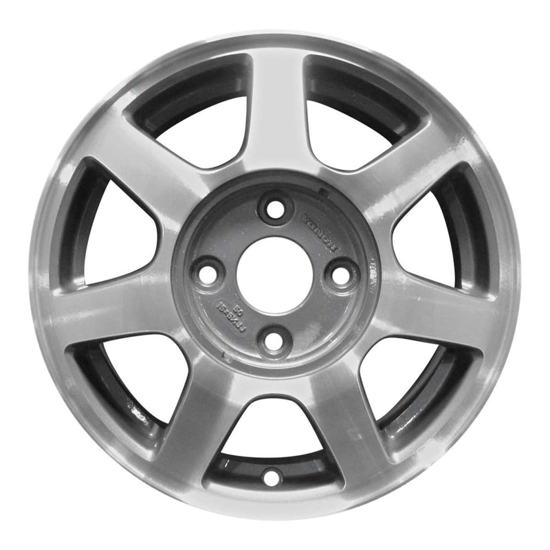 1994 honda accord wheel 15 machined charcoal aluminum 4 lug w63742mc 1