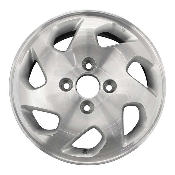 1999 honda accord wheel 15 machined silver aluminum 4 lug w63776ms 2