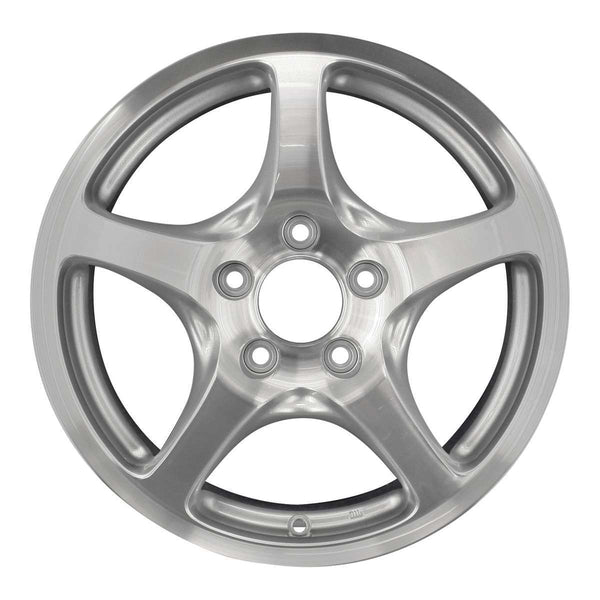 2002 honda s2000 wheel 16 machined silver aluminum 5 lug w63817ms 3