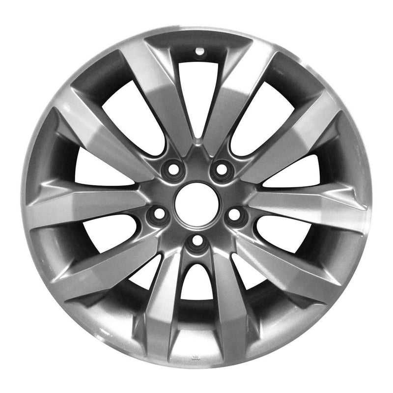 2014 honda civic wheel 17 machined charcoal aluminum 5 lug rw63996mc 6