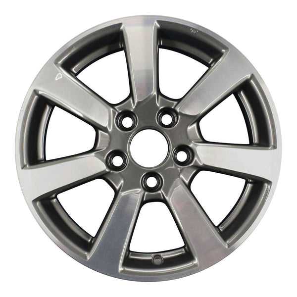 2013 honda civic wheel 16 machined charcoal aluminum 5 lug w64028mc 2