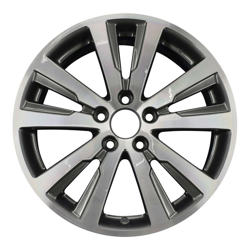 2014 honda civic wheel 18 machined charcoal aluminum 5 lug w64030mc 3