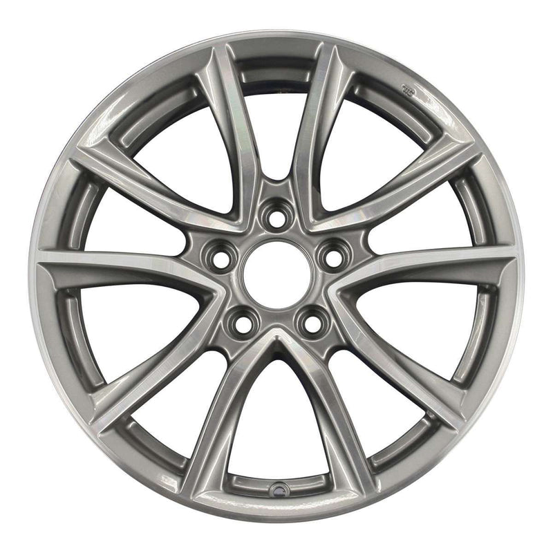 2013 honda crz wheel 17 machined charcoal aluminum 5 lug w64031mc 3