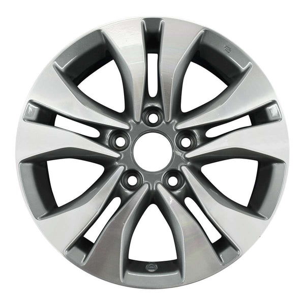 2013 honda accord wheel 16 machined charcoal aluminum 5 lug rw64046mc 1