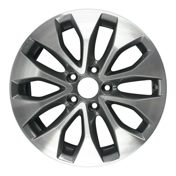 2014 honda accord wheel 17 machined charcoal aluminum 5 lug w64050mc 2