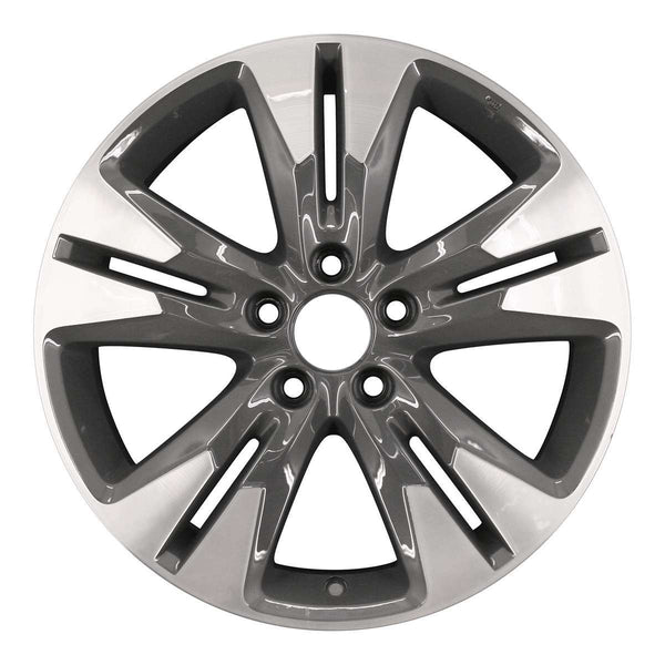 2013 honda crosstour wheel 18 machined charcoal aluminum 5 lug w64052mc 1