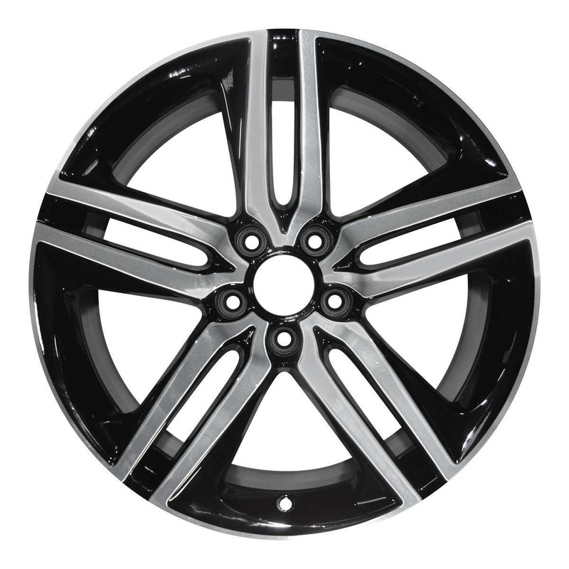 2017 honda accord wheel 19 machined black aluminum 5 lug rw64083mb 2