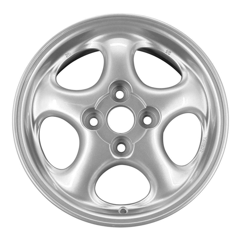 2003 mazda miata wheel 14 silver aluminum 4 lug w64816s 5