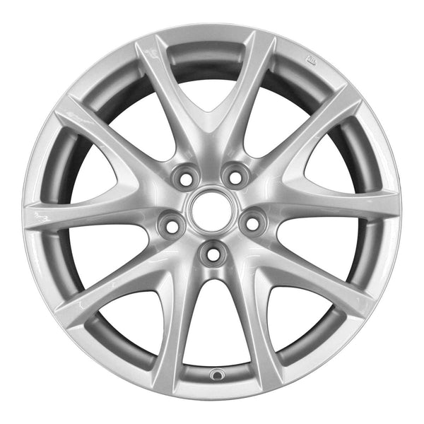 2008 mazda rx8 wheel 18 silver aluminum 5 lug w64901s 1