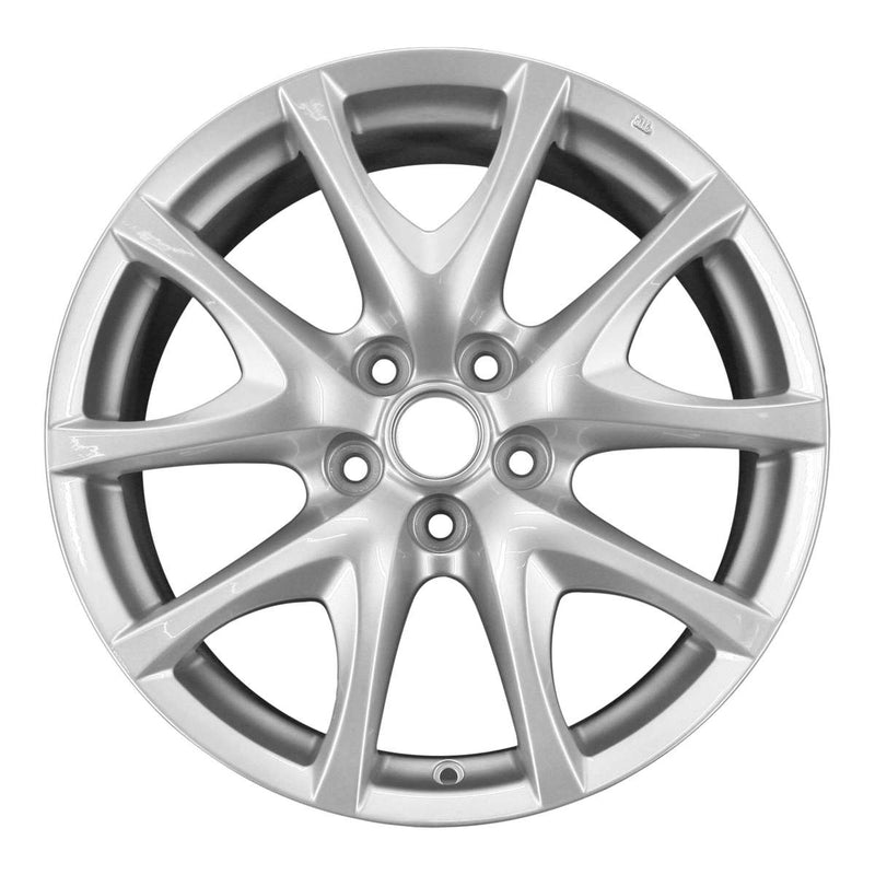 2008 mazda rx8 wheel 18 silver aluminum 5 lug w64901s 1