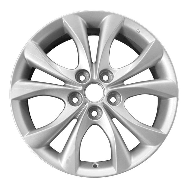 2012 mazda 3 wheel 17 silver aluminum 5 lug rw64929s 3