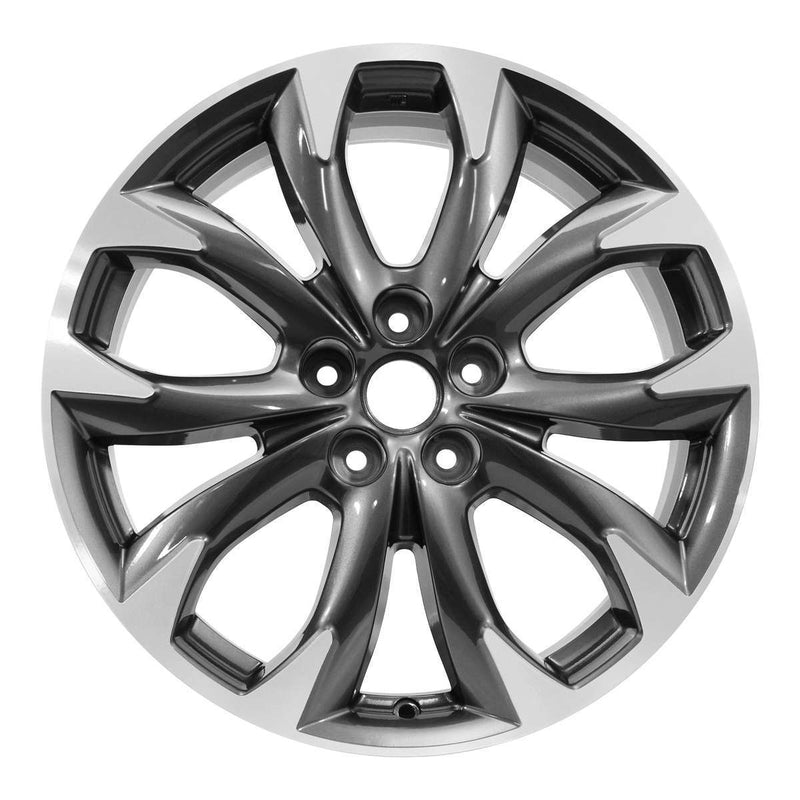 2016 mazda cx 5 wheel 19 machined charcoal aluminum 5 lug w64964mc 1