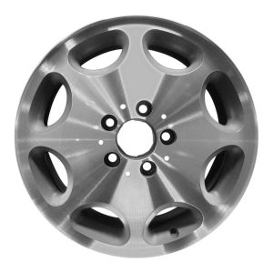 1994 mercedes s420 wheel 16 machined silver aluminum 5 lug w65153ms 3