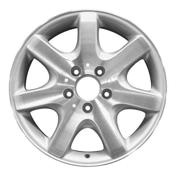 2002 mercedes slk230 wheel 16 machined silver aluminum 5 lug w65173ms 6