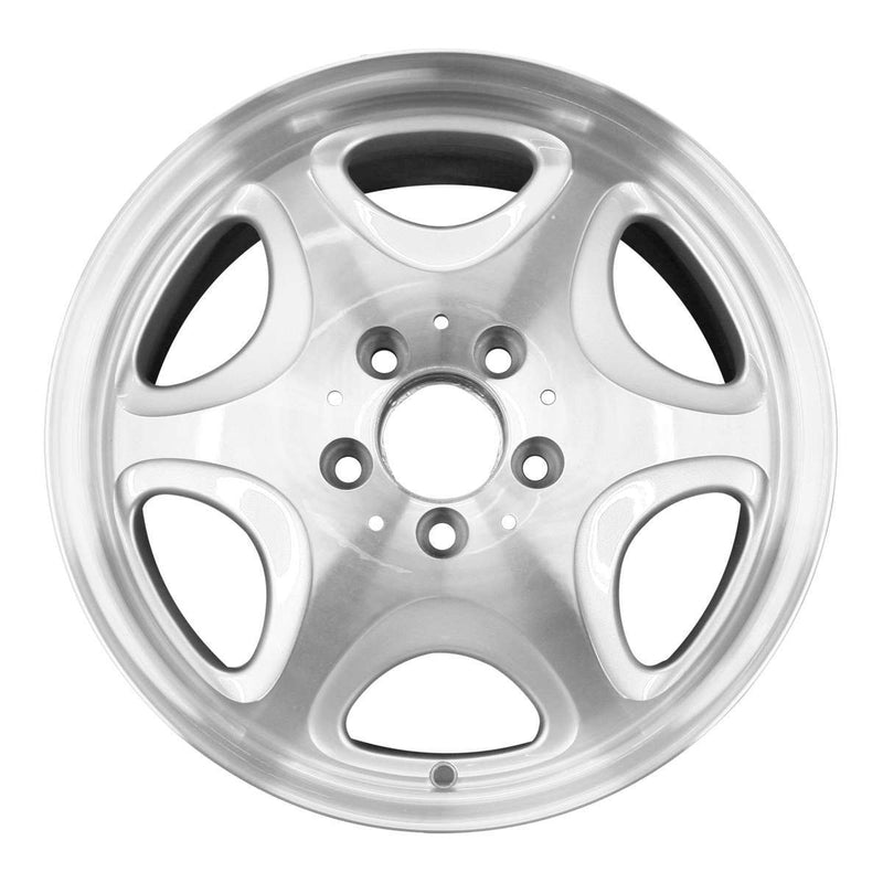 1997 mercedes s320 wheel 16 machined silver aluminum 5 lug w65191ms 6