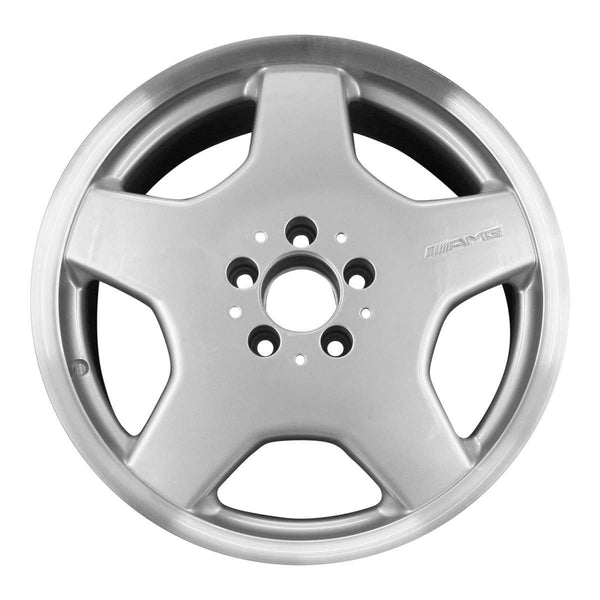 2002 mercedes s600 wheel 18 machined silver aluminum 5 lug w65206ms 6