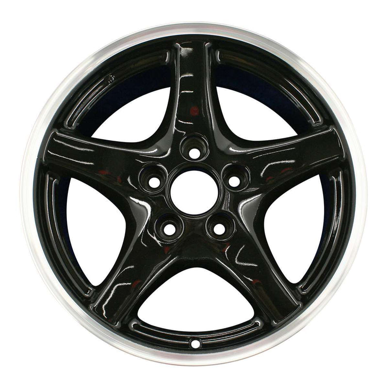 2002 pontiac trans wheel 17 machined gloss black aluminum 5 lug w6521mb 7