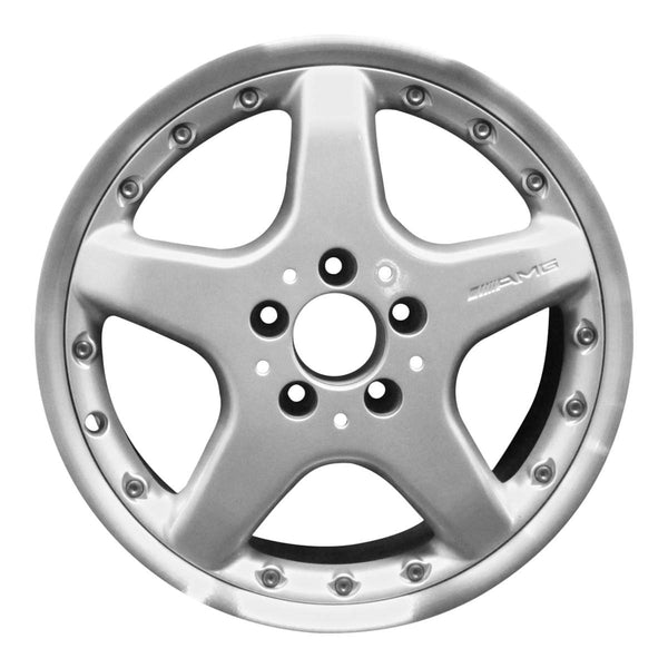 2002 mercedes clk320 wheel 17 machined silver aluminum 5 lug w65256ms 6