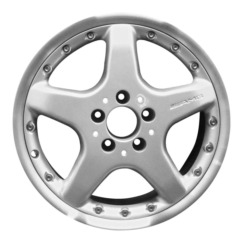 2002 mercedes clk320 wheel 17 machined silver aluminum 5 lug w65256ms 6