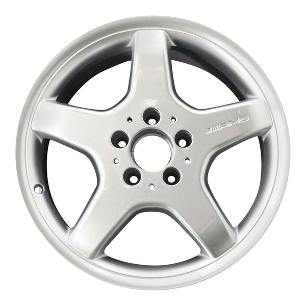 2002 mercedes slk320 wheel 17 machined silver aluminum 5 lug w65270ms 1