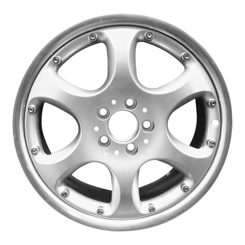 2002 mercedes s500 wheel 18 machined silver aluminum 5 lug w65271ms 3