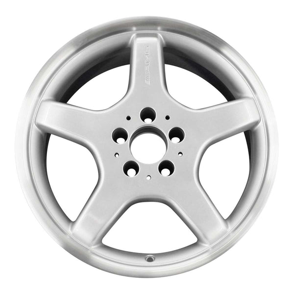 2004 mercedes sl500 wheel 18 machined silver aluminum 5 lug w65280ms 7