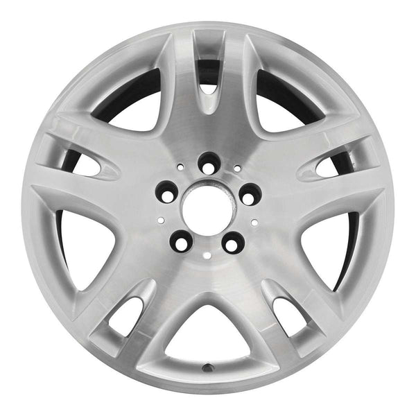 2004 mercedes e500 wheel 17 machined silver aluminum 5 lug w65297ms 2