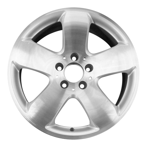 2004 mercedes e500 wheel 17 machined silver aluminum 5 lug w65392ms 3