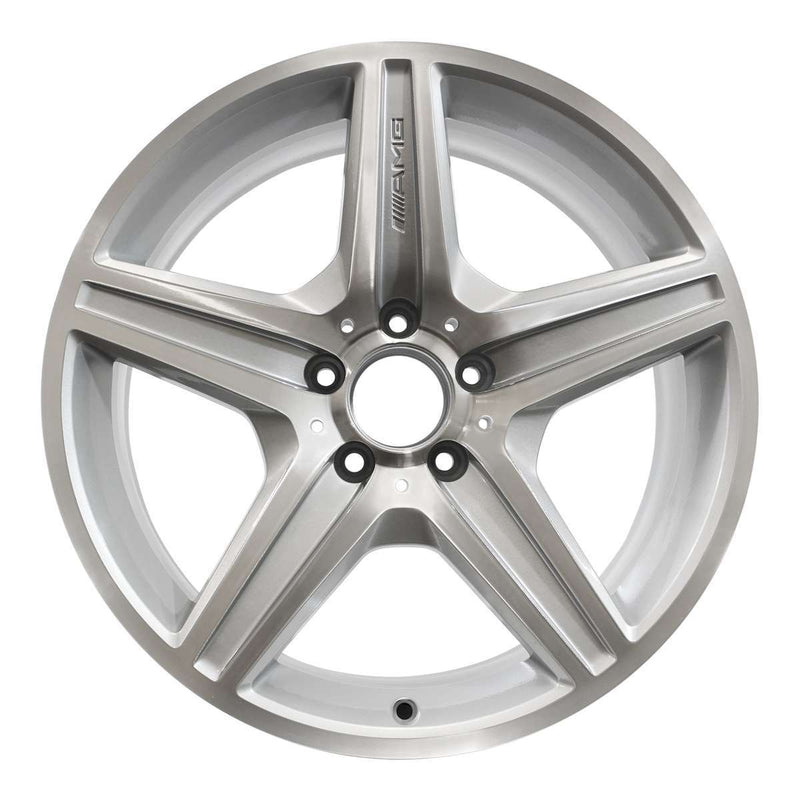 2008 mercedes e63 wheel 18 machined silver aluminum 5 lug w65443ms 4