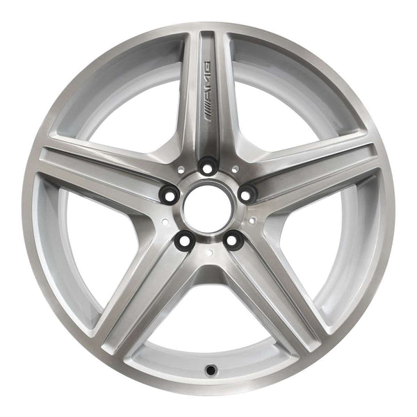 2008 mercedes clk63 wheel 18 machined silver aluminum 5 lug w65443ms 2