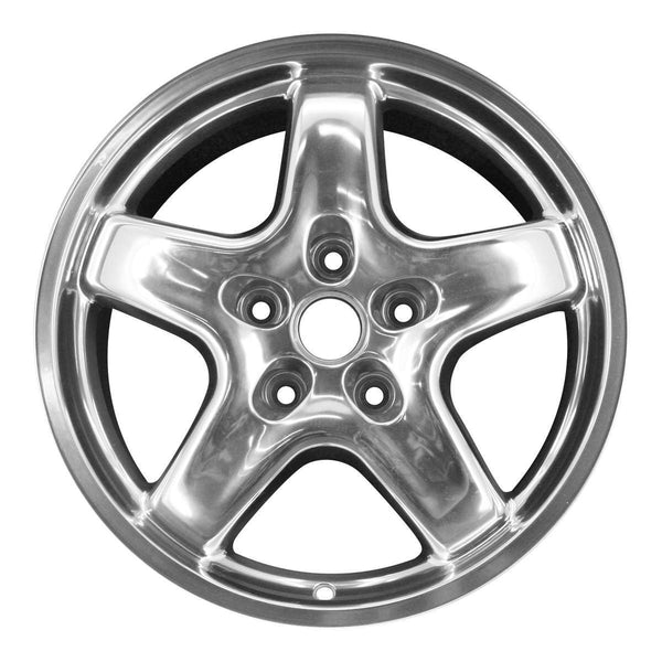 2001 pontiac trans wheel 17 polished aluminum 5 lug w6555p 3