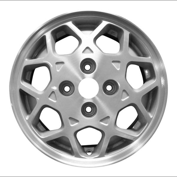 1986 mitsubishi galant wheel 15 machined silver aluminum 4 lug w65647ms 2