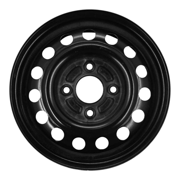 1995 eagle summit wheel 14 black steel 4 lug w65741b 10