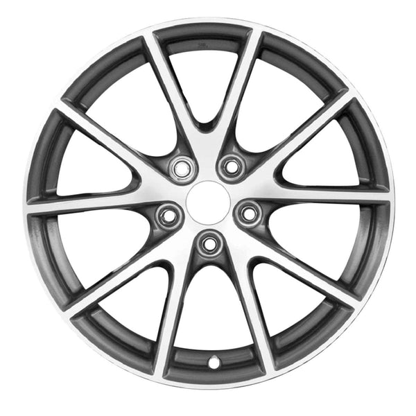 2011 mitsubishi eclipse wheel 18 polished dark charcoal aluminum 5 lug w65847pdc 3