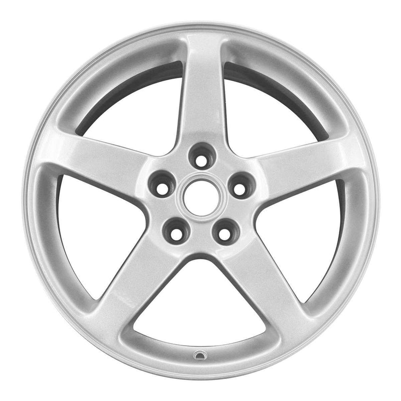 2009 pontiac g6 wheel 17 silver aluminum 5 lug rw6585s 5