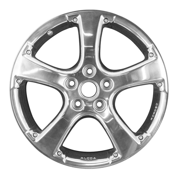 2008 pontiac grand wheel 18 polished aluminum 5 lug w6592p 4