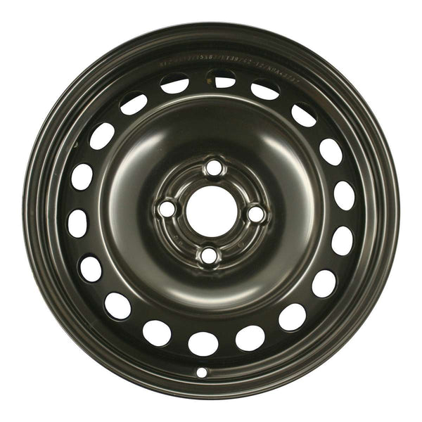 2007 chevrolet wave wheel 15 black steel 4 lug w6624b 1