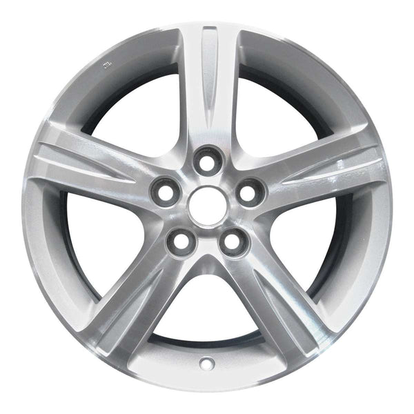 2010 pontiac vibe wheel 17 machined silver aluminum 5 lug w6649ms 2