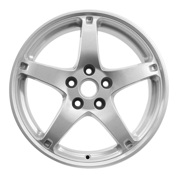 2009 pontiac g6 wheel 17 silver aluminum 5 lug w6654s 1