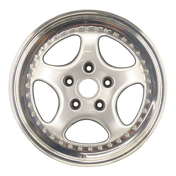 1994 porsche 911 wheel 18 polished silver aluminum 5 lug w67216ps 2