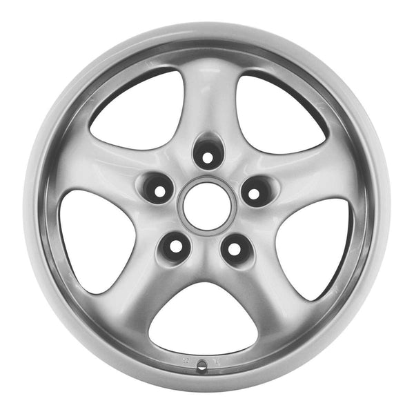 1995 porsche 911 wheel 16 silver aluminum 5 lug w67219s 2