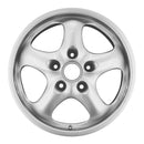 1995 porsche 911 wheel 17 silver aluminum 5 lug w67223s 1