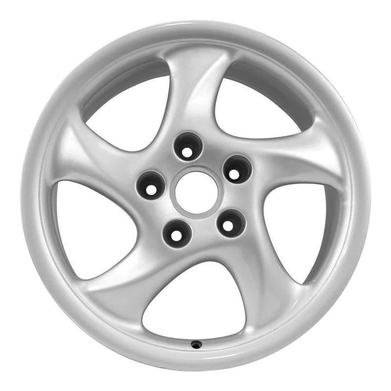 2002 porsche 911 wheel 18 silver aluminum 5 lug w67226s 4