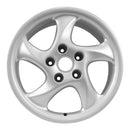 1996 porsche 911 wheel 18 silver aluminum 5 lug w67226s 1