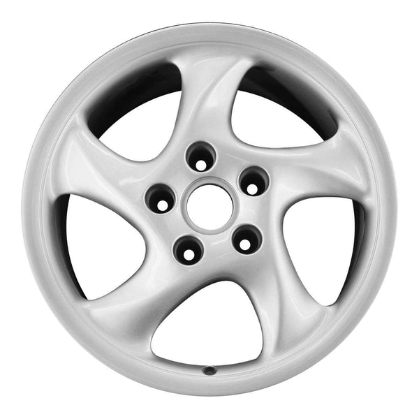 1996 porsche 911 wheel 18 silver aluminum 5 lug w67229s 1