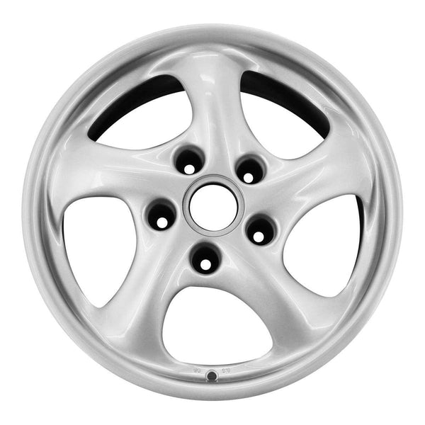 2003 porsche 911 wheel 17 silver aluminum 5 lug w67234s 6