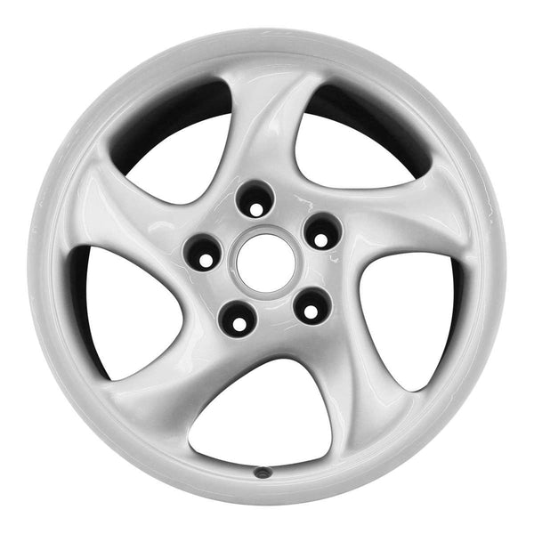 1998 porsche 911 wheel 18 silver aluminum 5 lug w67245s 1