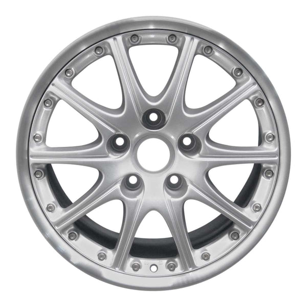 2006 porsche boxster wheel 18 machined silver aluminum 5 lug w67247ms 2