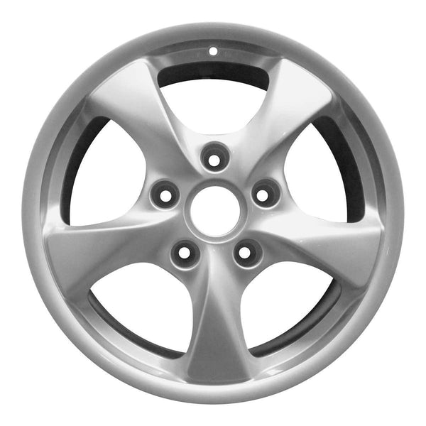 1997 porsche boxster wheel 17 silver aluminum 5 lug w67258s 1